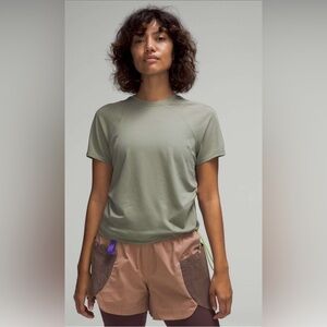 Lululemon Lightweight Cinched Hem Hiking T-Shirt - 
Laurel Green
